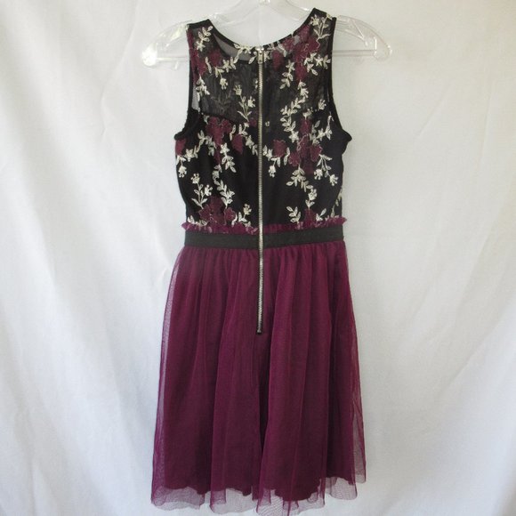 Speechless Junior Burgundy Dress XS - Picture 5 of 11